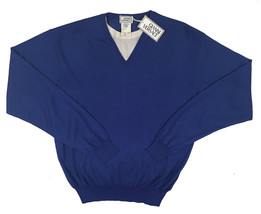 NEW Vintage 90&#39;s Gianni Versace Couture Mens Sweater! e 50 (Medium)  Royal Blue - £189.82 GBP