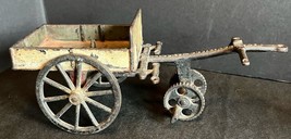 Very Rare Reiss’d Brand 1880’s Reversible Cast Iron Toy Cart Original Paint - £144.60 GBP