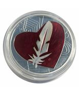 Lucky Craft Colored Coin Heart &amp; Feather in Capsule - $4.33