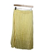 Sadie &amp; Love Pleated Skirt Midi Elastic Waist Yellow Size M - $32.91 CAD