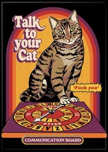 Steven Rhodes Humor Talk to Your Cat Communication Board Refrigerator Ma... - £3.12 GBP