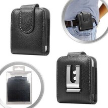 For Samsung Galaxy Z Flip 5/Flip 4 5G - Pu Leather Case Holster Belt Clip Pouch - £15.02 GBP