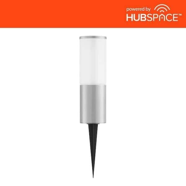 Hampton Bay Hartford 10" LED Low Voltage Smart Bollard Light Powered By