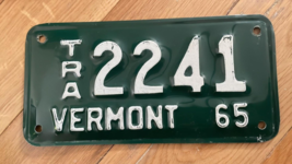 1965 Vermont Trailer License Plate 2241 - £28.63 GBP