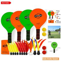 Ultimate Outdoor Paddle Game Set for Kids Adults and Family in Bright Co... - $71.23