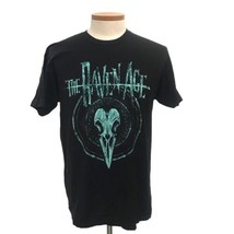 The Raven Age Music Band Raven Skull T-Shirt Green Black Cotton Short Sleeve XXL - £12.54 GBP