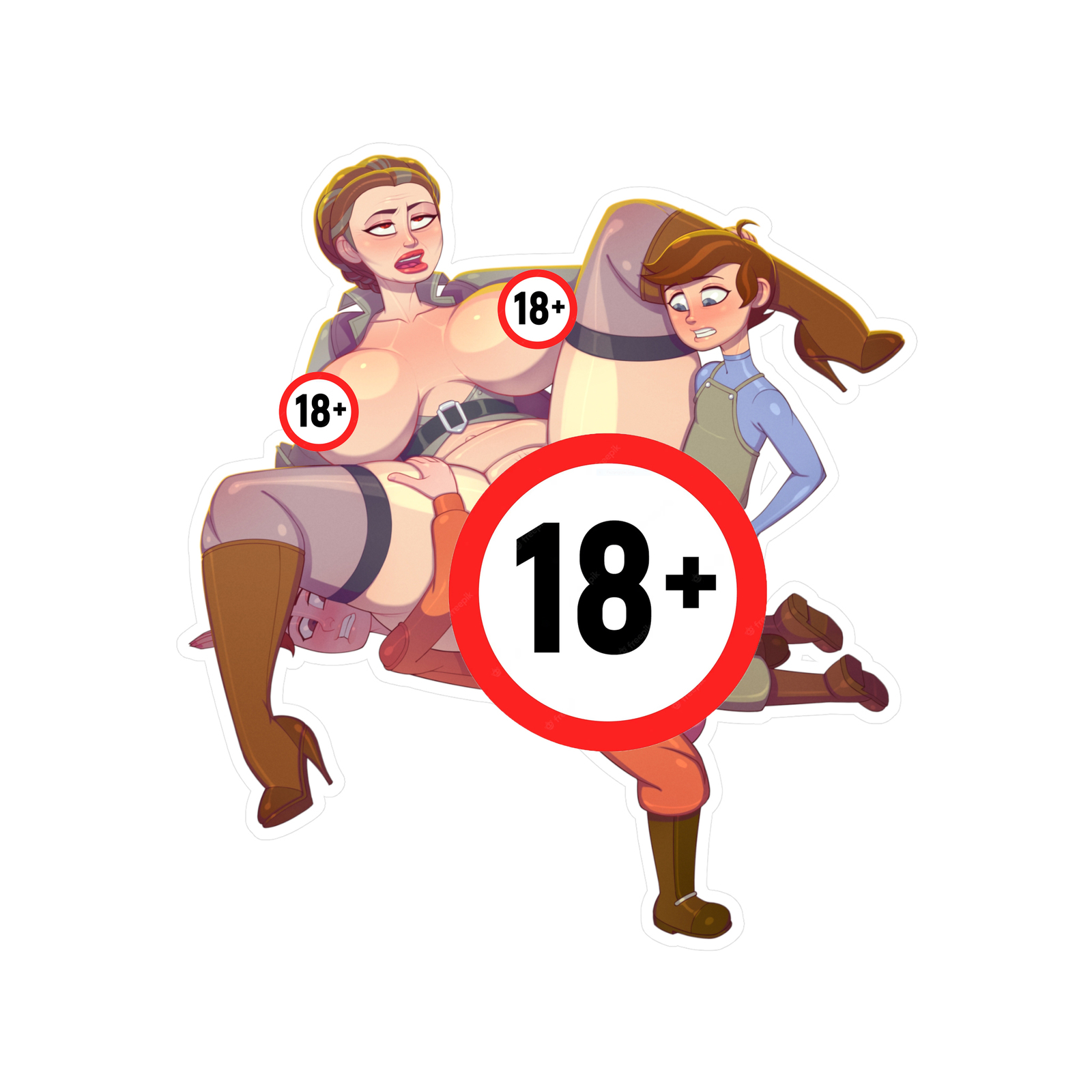 Erotic H Sticker: Leia&#39;s Motherly Mishap - $5.57+