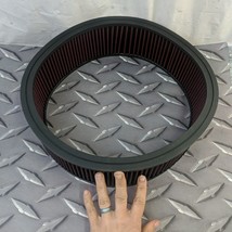 Fits Chevrolet Buick Mopar Ford Red 14x4in Washable High Flow Air Filter... - €34,98 EUR
