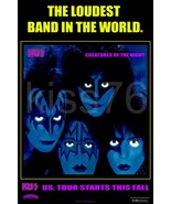 KISS COTN &quot;LOUDEST BAND IN THE WORLD 20 x 30 Inch Custom Tour / Promo Po... - $54.88 CAD