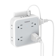 Multi Plug Outlet Splitter With Usb, Multiple Outlet Extender With 4 Usb... - $37.99
