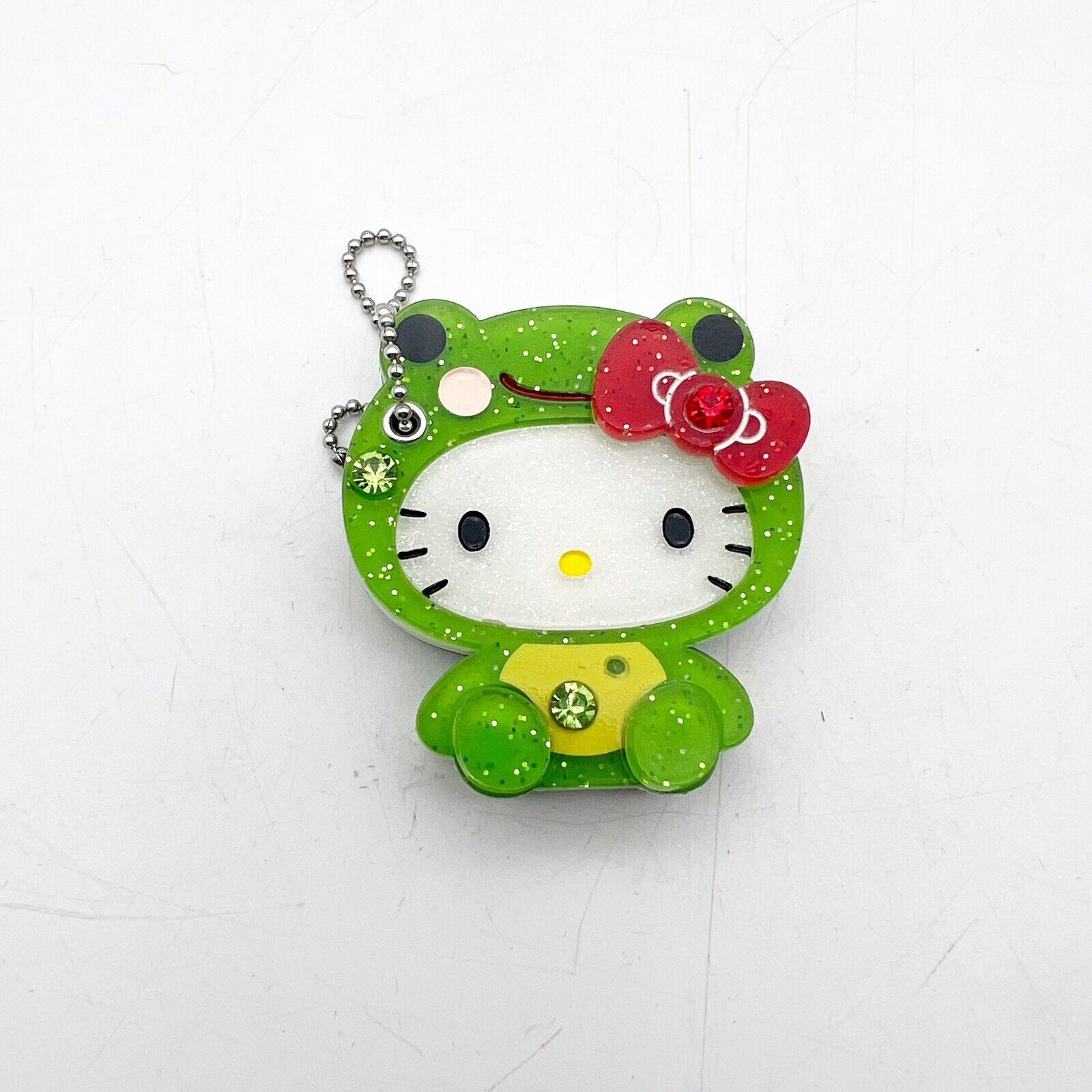 Sanrio Hello Kitty Retro Keychain Ring Frog Outfit 2011 - $64.99