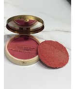 Vintage Houbigant Paris Flower Basket Rouge Compact Deep Red Ruby Powder - $28.90