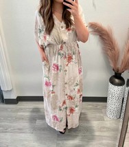 Oddi floral kimono dress in Grey - $32.00