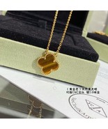 Van Cleef &amp; Arpels Necklace Vintage Alhambra Onyx 18K Yellow Gold - $100.00