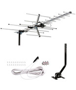 HDTV Yagi Outdoor Antenna Amplified Digital VHF UHF Strong Reception Kit... - $59.99