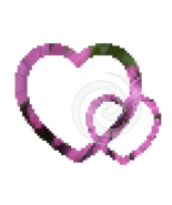 Heart Pixel 4-Digital ClipArt - $5.00