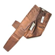 NWT L&#39;Agence Margot in Pine Bark Bronze Foil Crackle High Rise Skinny Jeans 26 - £55.99 GBP