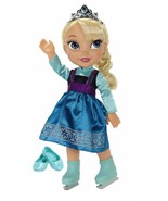 Princess Elsa Frozen Toddler 14&quot; Ice Skating Doll, Disney, 3+Years - £54.56 GBP