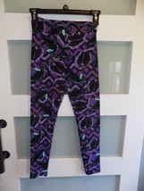 Lularoe Villain Maleficent Purple Leggings Size Tween Girl&#39;s - $22.00