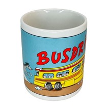 Lefton China 1987 Cartoon Busdriver Greyhound Dog Novelty Coffee Mug Ceramic - £14.94 GBP