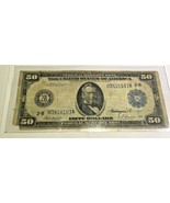 1914 $50 Federal Reserve Note Fifty Dollar 2B - $400.00