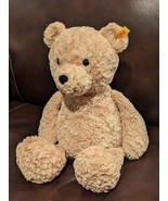 Steiff Teddy Bear Jimmy Teddybar 17&quot; Plush Tan w/ Ear Button Yellow Tag ... - $25.00