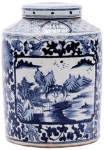 Tea Jar Service Items Vase DYNASTY Floral Landscape Medallion Colors May... - $379.00