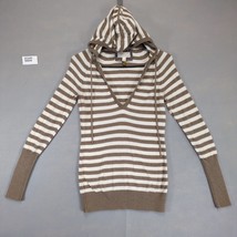 Vtg American Eagle Outfitters Women&#39;s S Hoodie Top, Striped Y2K V-Neck Knit - $20.00