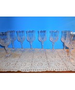 8 Cristal d&#39;Arques 24% Lead Crystal LONGCHAMP 6 1/2&quot; Wine Goblets -  5 3... - €21,33 EUR