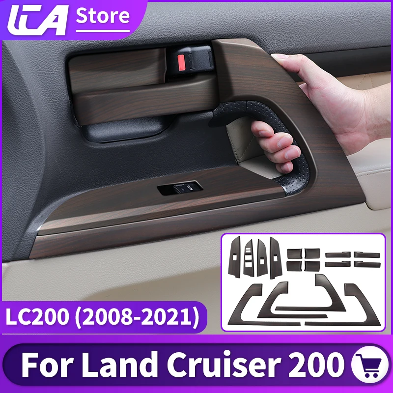 For 2008-2021 2020 Toyota Land Cruiser 200 Peach Wood Car Door Decoration - £34.40 GBP+