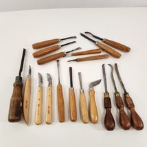 Wood Carving Tools Zwilling Marples KST Gouges Knives Whittling LOT Germany - £61.72 GBP