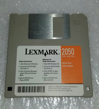 lexmark 2050 color inkjet printer driver set up disk disc windows 95 vintage - £4.67 GBP