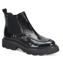 Söfft Samira Crinkle Patent Leather Chelsea Boots | Womens 8.5, Black NEW - $70.13