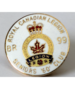 ROYAL CANADIAN LEGION BRANCH 99 SENIORS CLUB LAPEL PIN BELLEVILLE ONTARI... - €13,81 EUR