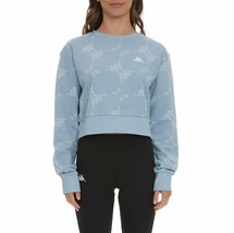 Kappa Authentic Tadci Blue Logo Cropped Sweatshirt S - NWT  - $743.81 MXN
