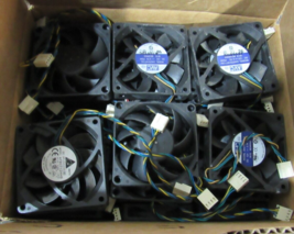 Bulk Lot 51 Cooling Fan 75mm Square 25mm deep for Cases &amp; Processors - $29.99