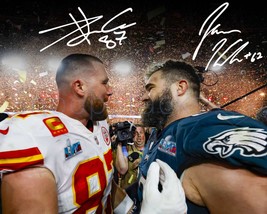Jason Kelce Travis Kelce Signed 8x10 Glossy Photo Autographed RP Signature Poste - £13.36 GBP