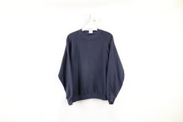 Vintage 90s Dickies Womens Large Faded Spell Out Crewneck Sweatshirt Blue USA - £38.89 GBP