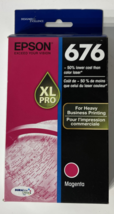 Genuine Epson 676 XL Magenta Ink Cartridge XL PRO - 2025 - $21.64 CAD