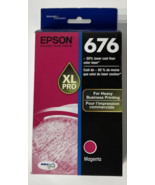 Genuine Epson 676 XL Magenta Ink Cartridge XL PRO - 2025 - $15.83