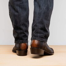 KANSAS Genuine Snake Skin Cowboy Boot from the Western Collection Lisboa image 11