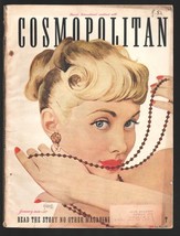 Cosmopolitan 1/1949-Cosmo cover girl by Al Parker-Pulp fiction-fashions-Shirl... - £43.43 GBP