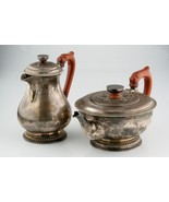 Harrods of London Silver Set Teapot &amp; Pitcher (1916-1917) Red Handled RW... - $35,563.55 MXN