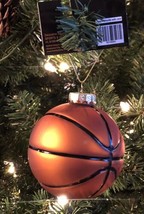 Robert Stanley Christmas Ornament Stunning Glass Basketball - £11.57 GBP