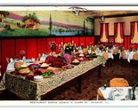 Restaurant Gastis Swedish Smorgasbord Chicago IL Linen Postcard W7 - £3.91 GBP
