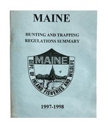 Maine 1997-98 Hunting &amp; Trapping Regulations Vintage 1st Printing Bookle... - $27.34 CAD