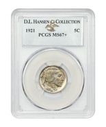 1921 5C PCGS MS67+ ex: D.L. Hansen - $15,919.16