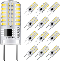 Dimmable G8 LED Bulbs Daylight White 6000K 3W Equivalent to T4 Bi-Pin Base 120V  - £21.50 GBP
