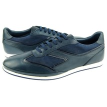 Charles Stone 1974 Sneaker, Men&#39;s Sport/Casual Leather Shoes, Navy Blue - £57.69 GBP