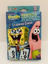 SpongeBob SquarePants Addition and Subtraction 36 Learning Cards - £9.83 GBP